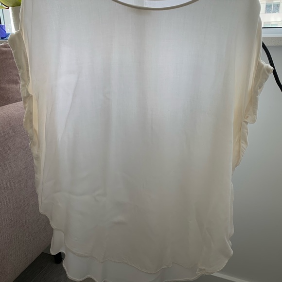 Off White short sleeve dress top - Picture 1 of 3